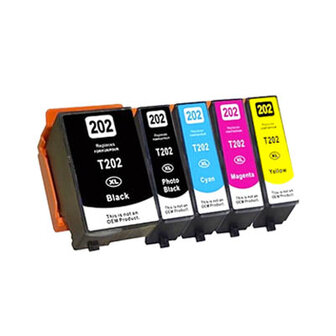 Epson 202XL Inktcartridges Multipack 5-Pack