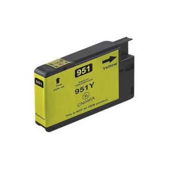 Huismerk HP 951XL Inktcartridge Geel